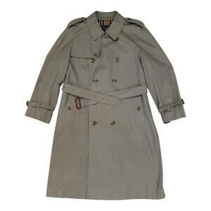 Vintage 90’s Burberrys’ Made In England Westminster Trench Coat UK Size 52 REG